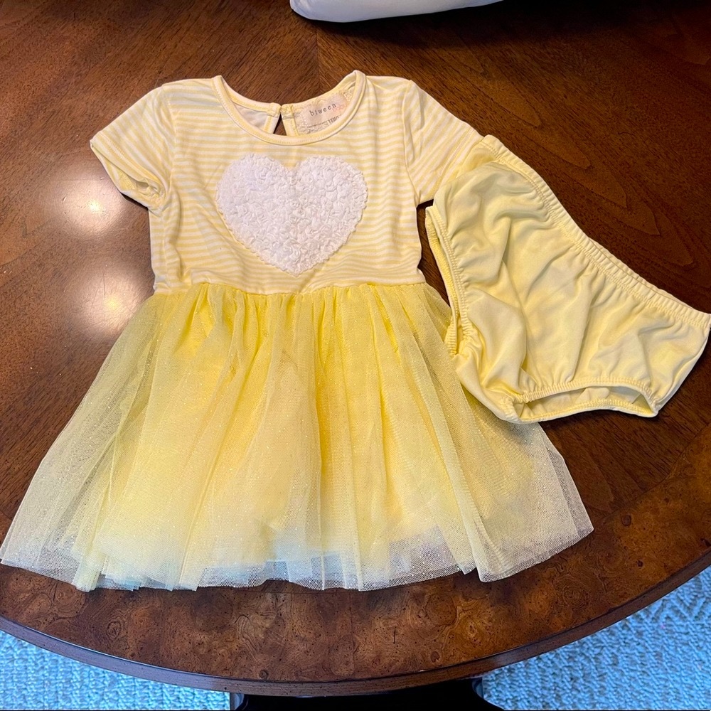 Yellow Dress With Matching Under Garment!